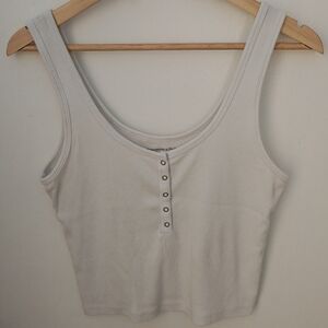A&F Soft Ribbed Cropped Tank